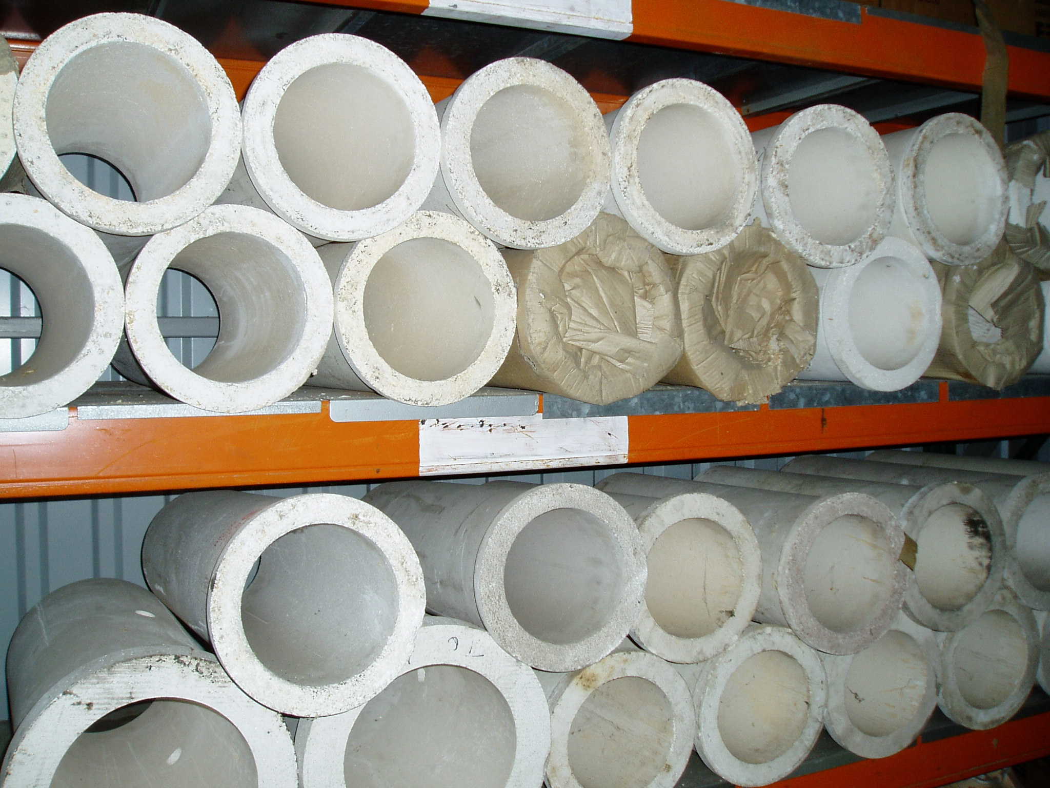 Sale of refractory parts for glass industry.